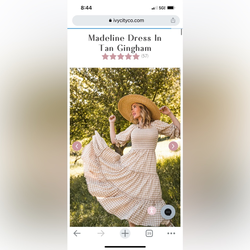 Ivy City Co Madeline Gingham Dress